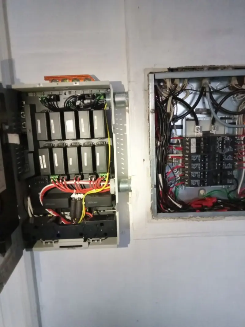Electrical panel upgrade completed for Security Camera Wiring in Dos Palos